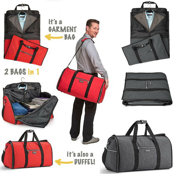 A Garment Bag that Instantly Turns into Duffel